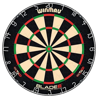 WINMAU Darts Blade 6 Professional Bristle Dartboard with Official Tournament Specifications | Endorsed by The PDC
