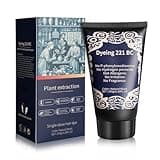 Black Hair Dye, 100% Gray Coverage, Ammonia Free Hair Dye, PPD Free, No Hydrogen Peroxide, Odorless Natural Herbal Hair Color for Women Men