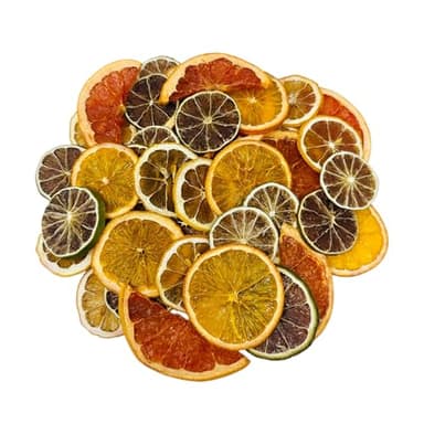 Utama Dehydrated Citrus - 50+ Piece Dried Lemon/Lime/Orange/Grapefruit - Cocktail/Food Garnishing - Citrus Potpourri - Mixed Dried Fruit Box - Made in The USA