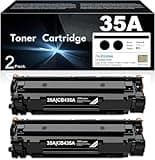 35A CB435A Toner- Compatible 2 Pack 35A Toner Cartridge Replacement for HP 35A 36A CB436A 85A CE285A Laser P1002 P1003 P1004 P1005 P1006 P1007 P1008 P1009 Printer