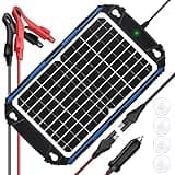 SUNER POWER Waterproof 12W 12V Solar Battery Charger & Maintainer Pro, Built-in UltraSmart MPPT Charge Controller, 12 Volt Solar Panel Trickle Charging Kits for Car Automotive Boat Marine RV Trailer
