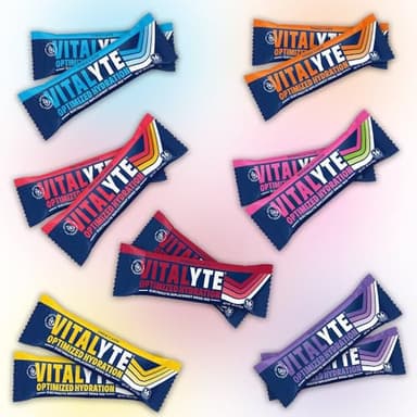 Vitalyte Electrolyte Powder Packets - Isotonic Clean Electrolyte Hydration Drink Mix - Single Serve Rehydration Packets with No Artificial Colors, Flavors or Sweeteners (Variety, Pack of 14)