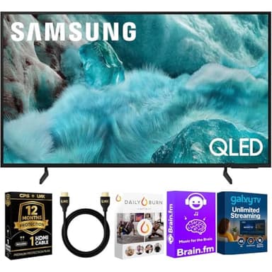 Samsung 43-Inch Q7F Series QLED 4K UHD Smart TV � HDR10+, Alexa Build-in, Bluetooth w/ 12 Month CPS Protection Plan, AUX HDMI Cable, Streaming Bundle