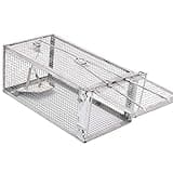Kensizer Humane Rat Trap, Chipmunk Rodent Trap That Work for Indoor and Outdoor Small Animal - Mouse Voles Hamsters Live Cage Catch and Release 1-Pack