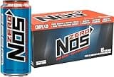 NOS Zero Sugar: High Performance Energy Drink. 16 Fl oz (Pack of 15)