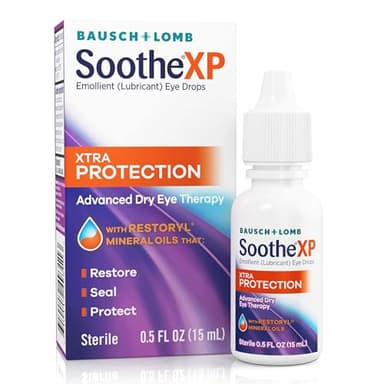 Soothe XP Eye Drops for Dry Eye Symptoms, Xtra Protection Lubricating Eye Drops, Restores Moisture, Relieves Irritation and Protects Against Tear Loss, Advanced Dry Eye Therapy, 0.5 Fl Oz