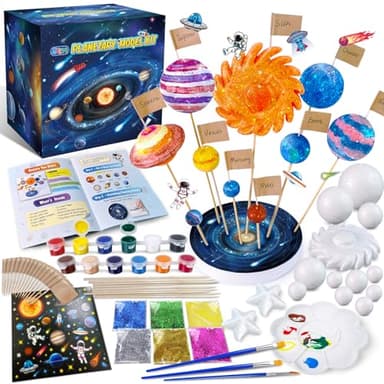 UNGLINGA Solar System Model Foam Ball Kit with 9 Size Foam Balls for Kids
