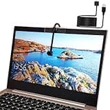 Yoidesu USB Center Webcam for PC, 4K 15fps 8MP Eye Webcam with Built in Mic, Auto Focus Eye to Cam Conference Camera Plug and Play Middle Screen Webcam for PC Laptop Video Calls