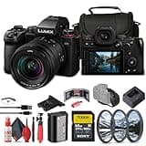 Panasonic Lumix S5 II Mirrorless Camera with 20-60mm Lens (DC-S5M2KK) + 64GB Memory Card + Filter Kit + Bag + Card Reader + Flex Tripod + Cleaning Kit + Memory Wallet + Hand Strap + Cap Keeper