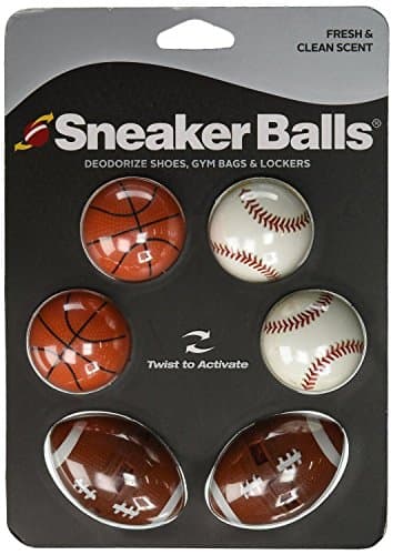 Sneaker Balls Odor-Fighting Shoe Fresheners, Eliminates Unpleasant Smells, Perfect For Sneakers, Gym Bags, Gear Bags, Drawers, Lockers, And More!, Sports, 6 Pack