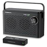 Tosima TV-8000 Wireless TV Speakers- Voice Highlighting TV Speakers for Hard of Hearing, Seniors and Elderly, 1000mAh Rechargable Battery, 8-HR Playtime, 2.4G RF Transimitter, 100Ft Range
