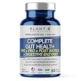 4-in-1 Prebiotic Probiotic & Postbiotic for Women & Men, Complete Gut & Digestive Support Supplement, Pre Post Probiotics & Digestive Enzymes 60 Capsules