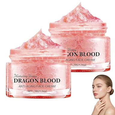 2PCS Dragon Blood Retinol Cream, Dragons Blood Easy Cream, Firming Anti Wrinkle Cream for Women Skincare, Deep Hydration,Moisturizer Nourishing Rejuvenating Cream for All Skin Types