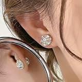 MagneTherapy Cluster EarPlugs, Lymphvity Lymphatic Magnetherapy Earrings (2 Pairs)