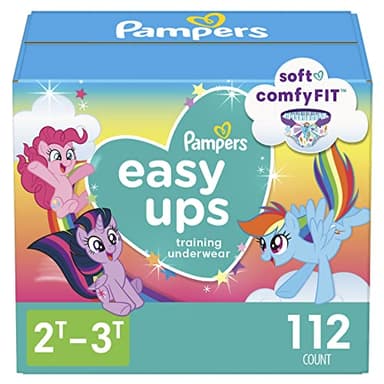 Pampers Size 4 Diapers, Potty Training Underwear for Toddlers, Easy Ups Diapers, Pull Up 2t-3t Training Pants for Girls and Boys, 112 Count, Giant Pack (Packaging & Prints May Vary)