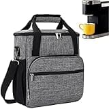 COVERQUE Coffee Maker Carring Bag for Keurig K-Mini K-Mini Plus, Storage Mini Tote Case for Travel, Grey