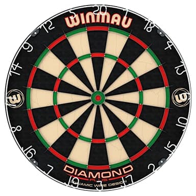 Winmau Diamond Plus Dartboard – Professional Bristle Dart Board with Official Tournament Specifications – Endorsed by The PDC - Professional Dart Accessory