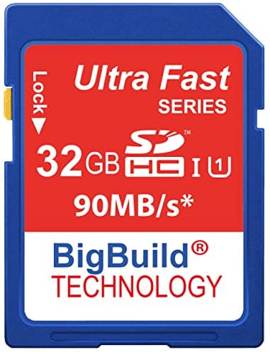 BigBuild Technology 32GB Ultra Fast SDHC 90MB/s Memory Card Compatible with Kodak PIXPRO FZ101, FZ45, FZ55 Camera