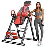 YOLEO Heavy Duty Inversion Table for Back Pain Relief with Adjustable Protective Belt 2023 Upgraded Inversion Foldable Heavy Duty up to 300 lbs