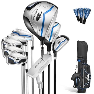 Men's Complete Golf Club Set with Stand Bag Right-Handed 9/10/11 Clubs