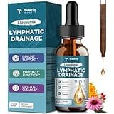 Liposomal Lymphatic Drainage Drops - 11 In 1 Organic Lymphatic Drainage Supplement with Burdock Root, Echinacea, Elderberry, Calendula, Cleavers Herb, Dandelion Supports Lymphatic Health 2 FL.OZ