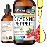 BIO KRAUTER Cayenne Pepper Extract Liquid - Pure Capsaicin Extract - Liquid Cayenne Pepper Drops for Digestive Support - Sugar & Alcohol Free 4 Fl.Oz.