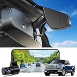 KuTaiTai Front 4K & Rear 1080P Dash Cam for Ford F150 2018-2025 F250/F350 Super Duty 2020-2025 XLT Lariat King Ranch Tremor Raptor Limited Platinum (Model A), OEM Look, WiFi & APP, 128GB Card