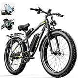 EXRBYKO E Bikes for Adults Electric, Peak 1500W 37MPH Fat Tire Electric Bike for Adults, 48V 17.5AH 840WH Battery, 80 Miles Ebike with 21-Speed Gear ON/Off Road Electric Bicycle UL Certified