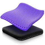 Seat Cushion, Thickened Big Gel Seat Cushion, Strong Support, Sciatica & Back Pain Relief, Breathable Cool Suitable as Office Chair Cushion, Car Seat Cushion, Wheelchair Cushions, 2 Non-Slip Covers