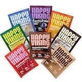 Happy Viking Variety Pack Plant Protein Powder, Created by Venus Williams, 20G Protein, Low Carb, Keto, Vegan, Gluten-Free, Non-GMO, Superfoods, Complete Meal Replacement, 8 Single Serve Packs