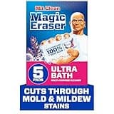 Mr. Clean Magic Eraser Sponge, Bathroom Cleaner, Shower Cleaner, Tub Cleaner, Soap Scum Remover, Bathroom Cleaning Supplies, Dawn Cleaning Power with Febreze Lavender Scent, Ultra Bath, 5ct