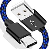 VOTY 6FT USB-C Charger Cable for Motorola Moto G Fast/G Power/G Pure/G Stylus 5G,G9 G8 G7,G7 Play,Plus,Power,G6 Plus M X4 Z3 Z2 Play Z Droid Force,Braided Type C Charging Cord for Moto Android Phone