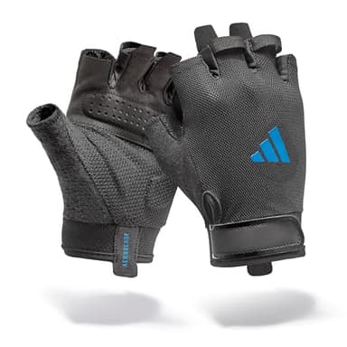 Adidas Essential Training & Weightlifting Gloves, Fingerless Workout Gloves