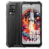 Blackview BV4800 Rugged Phone, Rugged Smartphone Unlocked, 6GB+64GB/SD 2TB Smart Phone Android, 6.56" HD+ Display, 5180mAh, IP69K Waterproof Phone, Dual 4G T-Mobile ATT, Face ID, Glove Mode, NFC