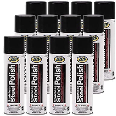 Zep Stainless Steel Cleaner - 16 oz (Case of 12) 14301 - Pro Cleaner