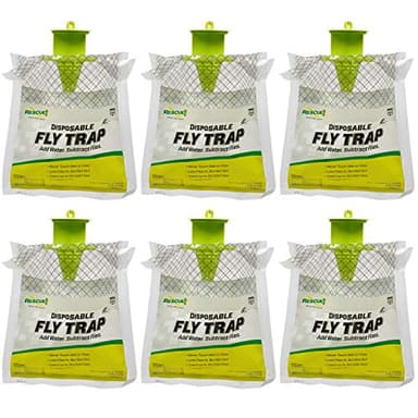 Rescue! Outdoor Disposable Hanging Fly Trap - 6 Traps