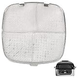 BYKITCHEN Stainless Steel Splatter Shield for Ninja Foodi AG301, Air Fryer Accessories for Ninja Foodi 5-in-1 Indoor Grill, Replacement Parts for Ninja Foodi AG300, AG300C,AG301C, AG302, AG400