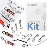 Rosemont Scuba Ultimate Clip Kit - 32 Piece Premium Scuba Diving Clips Set 316 Marine Grade Stainless Steel | Versatile Gear Attachment Solutions | Ideal Gift for Scuba Divers