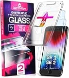 Defenslim Screen Protector compatible with iPhone SE 3 / SE 2 (2Pack), Easy Auto-Align Install Kit, 4.7" Tempered Glass, 9H Hardness, Ultra HD Clear, Case Friendly, EasyShield