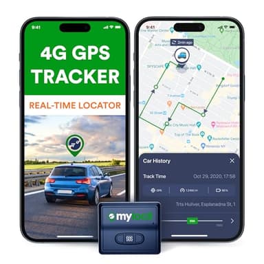 GPS Tracker for Vehicles with Magnet – 4G LTE Real-Time Location Device with App, Long Life Battery – Anti-Theft GPS Tracker for Car, Motorcycle, Scooter, Bike (Subscription Required)
