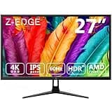 Z-Edge 27-inch Gaming Monitor Ultra HD 4K, 60Hz Refresh Rate, 3840x2160 IPS LED Monitor, 300 cd/m², HDMIx2+DPx1, U27P4K FreeSync Technology