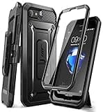 SUPCASE for iPhone SE 3rd Generation / iPhone SE 2nd Generation / iPhone 7/ iPhone 8 Case (Unicorn Beetle Pro), with Screen Protector & Stand & Holster Rugged Phone Case for Apple iPhone SE, Black