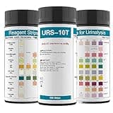 URS 10-in-1 Urine Test Strips 10 Parameters Testing UTI, Urinalysis for Ketosis, pH, Protein, Kidney and Liver Function, 100 CT