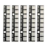 Ruiwaer 5PCS Black WS2812 5050 LED Light Stick WS2812B 5050 Full Color RGB LED Module Built-in Drivers for ESP32 Shopping Mall Home Decoration Lighting