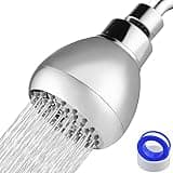 Nuodan High Pressure Shower Head - Powerful Bathroom Pressure Boosting Showerhead - Perfect Universal Replacement for Rain Shower Heads(Chrome)