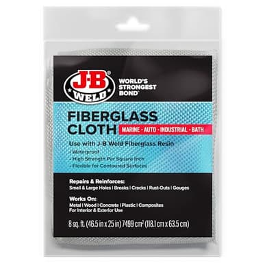 J-B Weld Fiberglass Cloth 8 sq. ft (46.5" x 25")