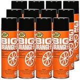Zep Big Orange-E Heavy-Duty Citrus Degreaser Aerosol - 15 oz (Case of 12) 18501 - Industrial Strength, Formulated with Natural Solvents, Dissolves Heavy Soil, Grease, Tar, Oil,