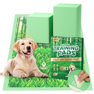 DOGGO DOUG Puppy Pads XL 7 Count - 28"x34" Extra Large Pee Pads for Dogs Odor Blocking, Leak-Proof Potty Training Pad Super Absorbent, 6-Layer Leak-Bamboo Patterns Dog Pads