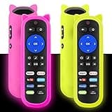 (Pack of 2) Remote Compatible with Roku Players and Roku TV Remote, for Roku Box 1 2 3 4,Roku Express/+, Premiere/+, Ultra and TCL Hisense Onn Element Philips Roku TV with Anti-Lost Case