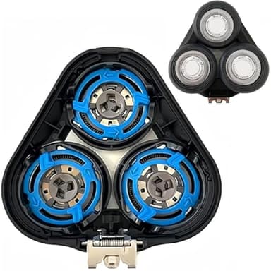 SH50 Replacement Shaving Head Compatible with Philips Series 5000 Razor Head, Only Fits for Round Shell Half Cutter-Head Models S5370/84, S5370/81, S5660/84, S5590/81, S5290/88, S5210/81